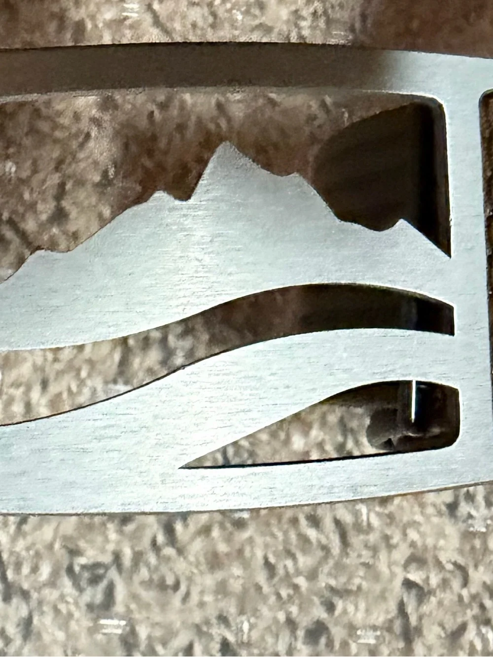 Grip 6 Silver Mountain Metal Buckle Brown Military grade Belt 41.5in length